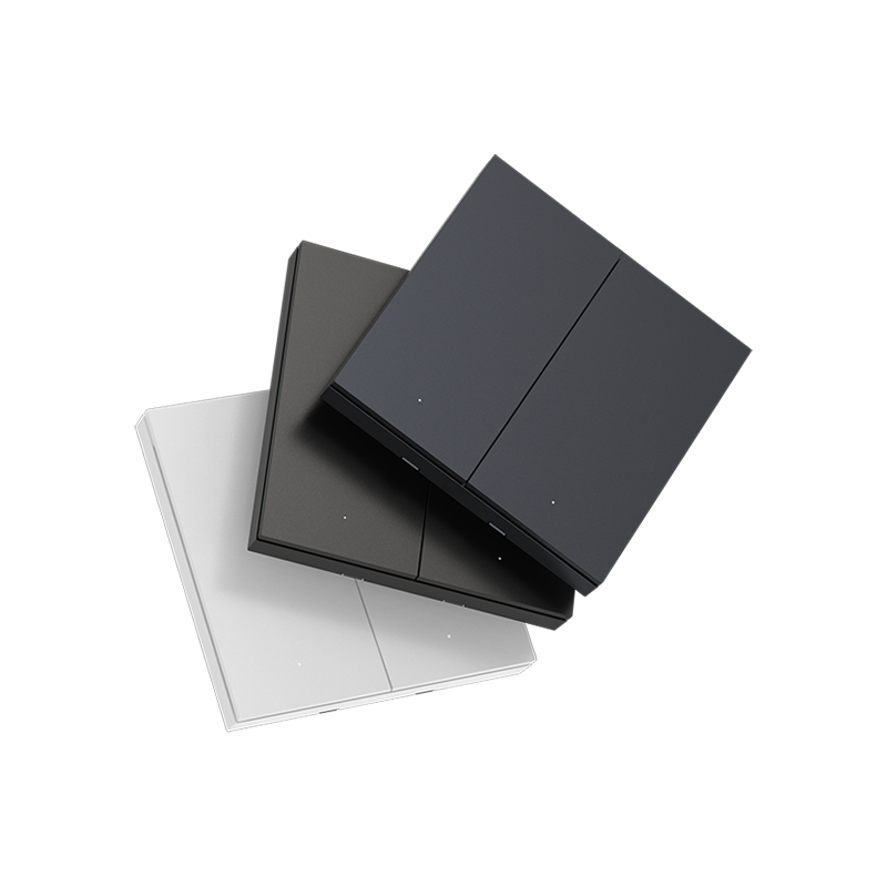 Умный выключатель 2 клавиши серый Yeelight Pro Smart Wall Switch(2 key) Серия E20