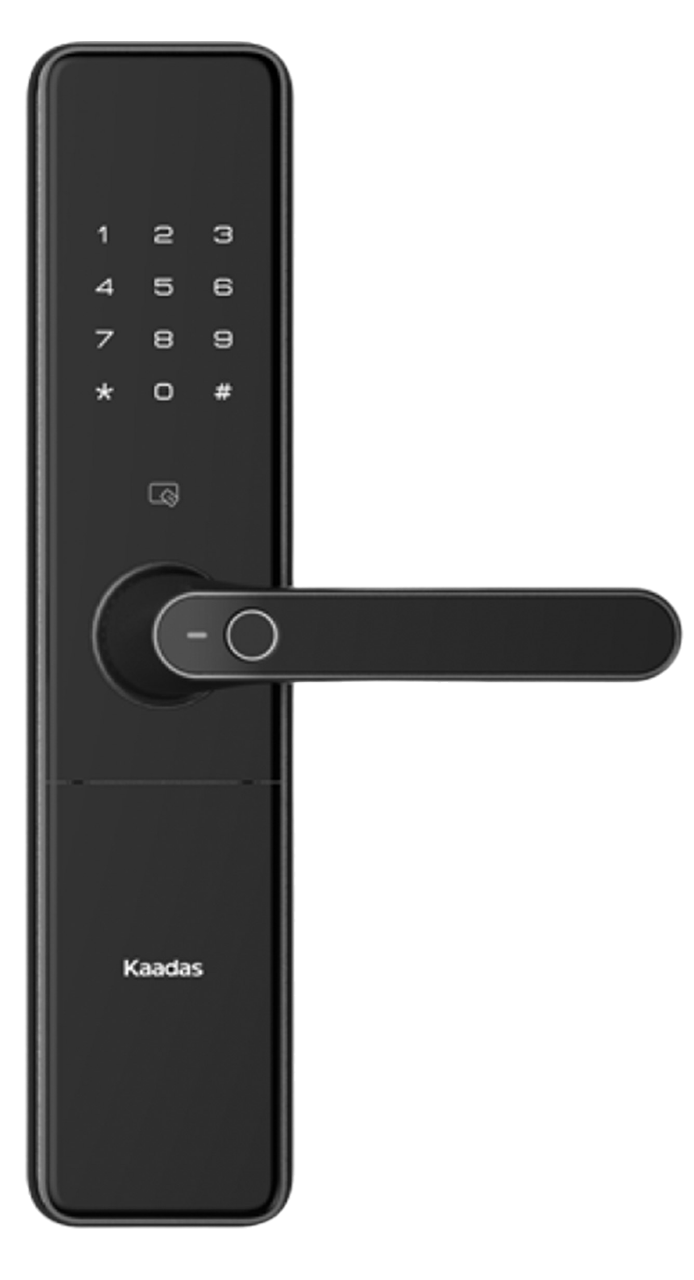 Электронный дверной замок Kaadas S500-С (черный) с монтажным комплектом (90-120мм)