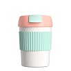 Термостакан-непроливайка KissKissFish Rainbow Vacuum Coffee Tumbler Mini (розовый, светло-зелёный, белый)